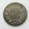 1895 ZAR Paul Kruger 1 Shilling - VF