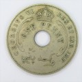 1946 British West Africa Penny - SA mintmark - XF+/AU - RARE