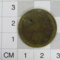 1862 Victoria British medallion with blank reverse