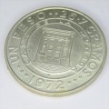 1972 Dominican Republic Silver 1 Peso crown size coin