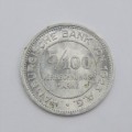 1923 German States Hamburg Reckoning token 5/100th mark