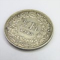 1945 Switzerland 1/2 Francs - XF