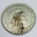 1964 Netherlands 2 1/2 Gulden - some dark silver marks