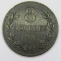 1902 Guernsey 8 Doubles - VF