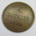 1864 Guernsey 4 Doubles