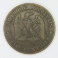 1854 France 5 Centimes `W` mintmark - VF