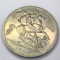 1951 Festival of Britain Crown - uncirculated not PL - with deep metal flaw from back to sword