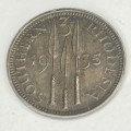 1935 Southern Rhodesia 3 Pence - AU