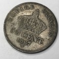 1867 France 50 Centimes