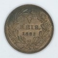 1883 Portugal 5 Reis - uncirculated