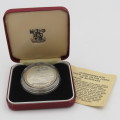 1976 Botswana silver 5 Pula - proof - Mintage 20000