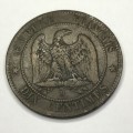 1855 France 10 Centimes `BB`