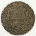 1897 France 10 Centimes `A`