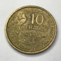 1954 B France 10 Francs - XF