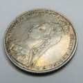 1891 Great Britain Shilling - XF/AU