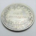 1879 Great Britain Shilling - aVF -DIE II