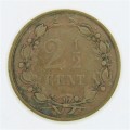 1894 Netherlands 2 1/2 Cent - scarce