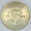 1944 SA Union Half Crown 2 1/2 Shilling - AU with lustre