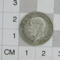 1933 Great Britain Sixpence - cracked die V to D