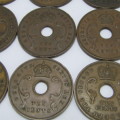 Lot of 16 East Africa 10 Cent coins - different years