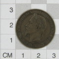1864 France 5 Centimes - VF
