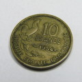 1954 France 10 Francs - VF+