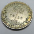 1913 British West Africa Shilling - H mintmark - XF