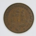 1935 SA Union Half Penny - EF