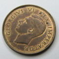 1942 SA Union Half Penny - uncirculated