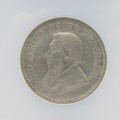 1895 ZAR Paul Kruger 2 1/2 Shilling Half Crown graded  - EF Details - improperly cleaned - by NCS