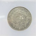 1895 ZAR Paul Kruger 2 1/2 Shilling Half Crown graded  - EF Details - improperly cleaned - by NCS