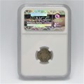 1937 Southern Rhodesia Silver 3 Pence graded MS 64 by NGC
