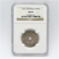 1937 Southern Rhodesia Penny graded MS 64 by NGC