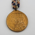 Union of South Africa George 5 medallion with original ribbon