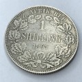 1893 ZAR Kruger shilling - F+