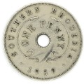 1939 Southern Rhodesia Penny - XF