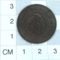 1961 Bronze half cent brown - does not look like the yellow copper specimens at all