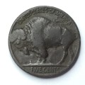 USA 1928 Buffalo nickel - BUT This coin is BROWN