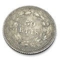 1893 Portugal 50 Reis - AU+