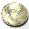 1973 Silver Rand with gap between left horn and head and looks like a pregnant springbok