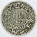 1944 Switzerland 1 Franc
