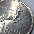 1967 RSA silver R1 - looks proof - variety gap between left front leg and body