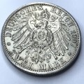 1907 A Germany Prussia Silver 2 mark - XF