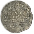 1596 Poland Sigismund 3 silver 3 Groschen - double struck - lovely coin