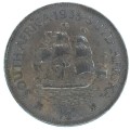 1935 South Africa half penny -