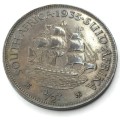 1935 South Africa half penny -