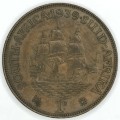 1939 SA Union Penny - EF+ / AU