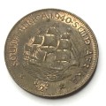 1940 SA Union Half Penny - AU+