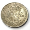 1934 SA Union Silver Half Crown - EF - Excellent - Book value R10000
