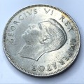 1945 SA Union Half Crown - AU - SCARCE COIN